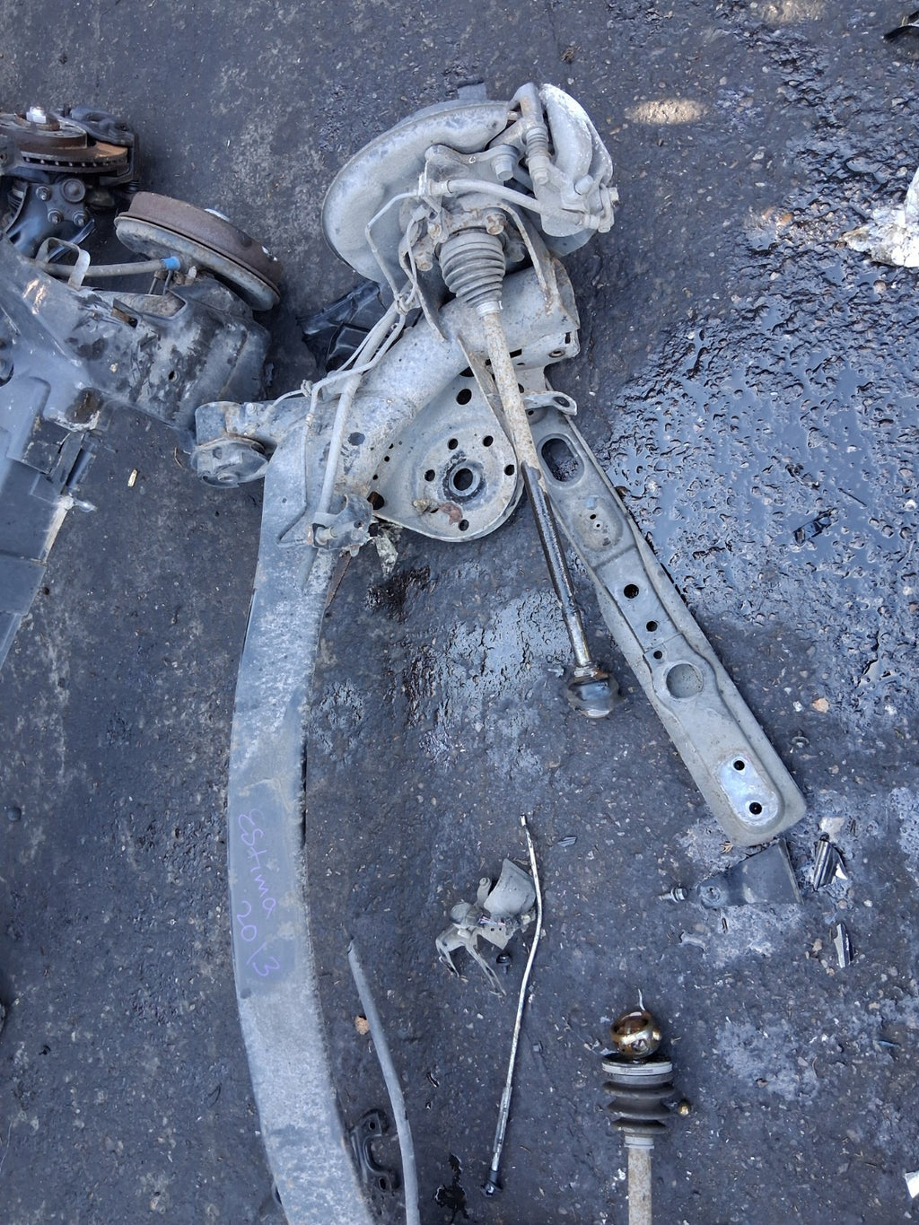 2013 TOYOTA ESTIMA MK3 HYBRID COMPLETE REAR AXLE DISC TYPE CALIPER