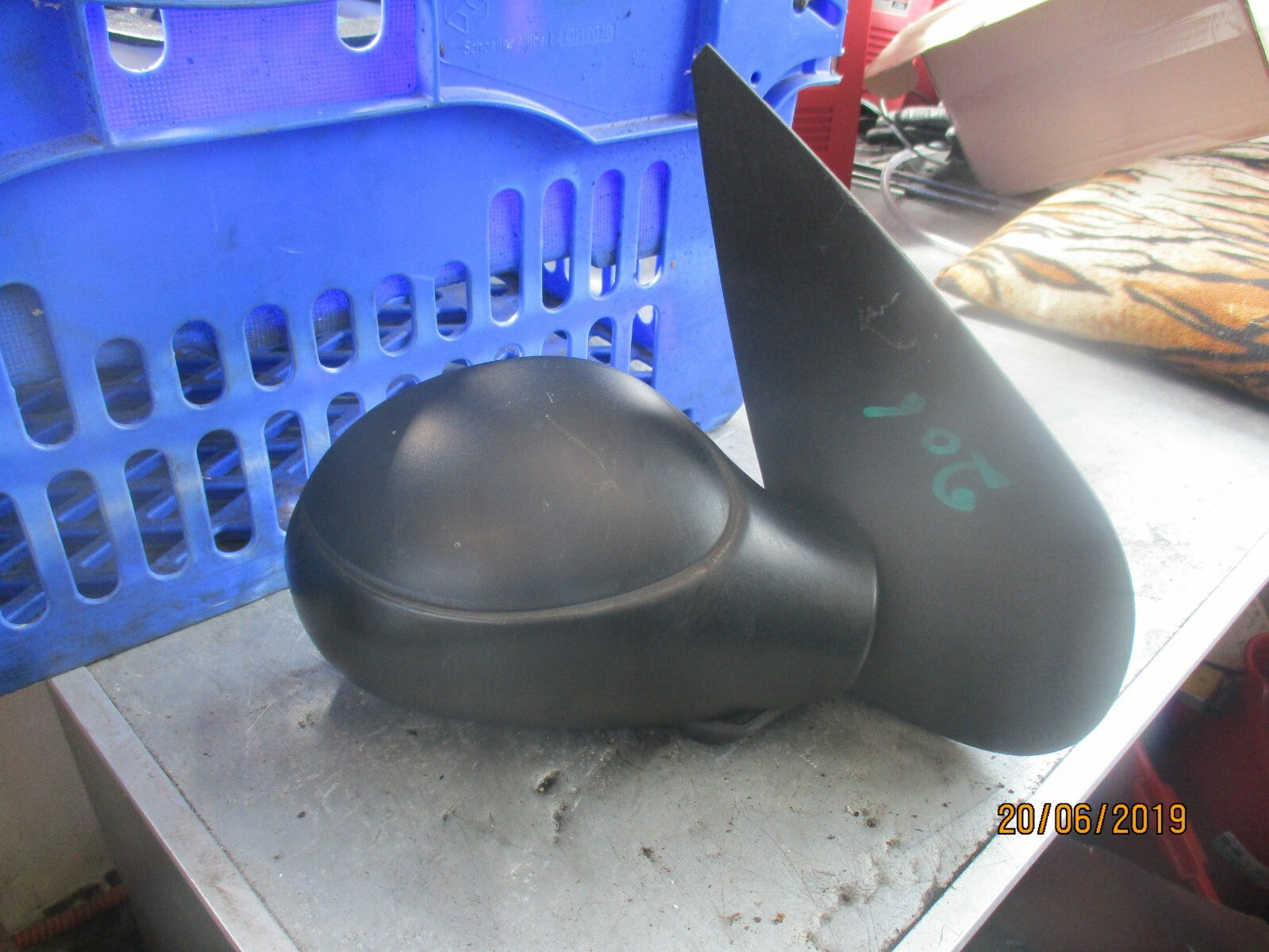 PEUGEOT 206 2002 DRIVER OFF SIDE WING MIRROR 96432619XT BLACK