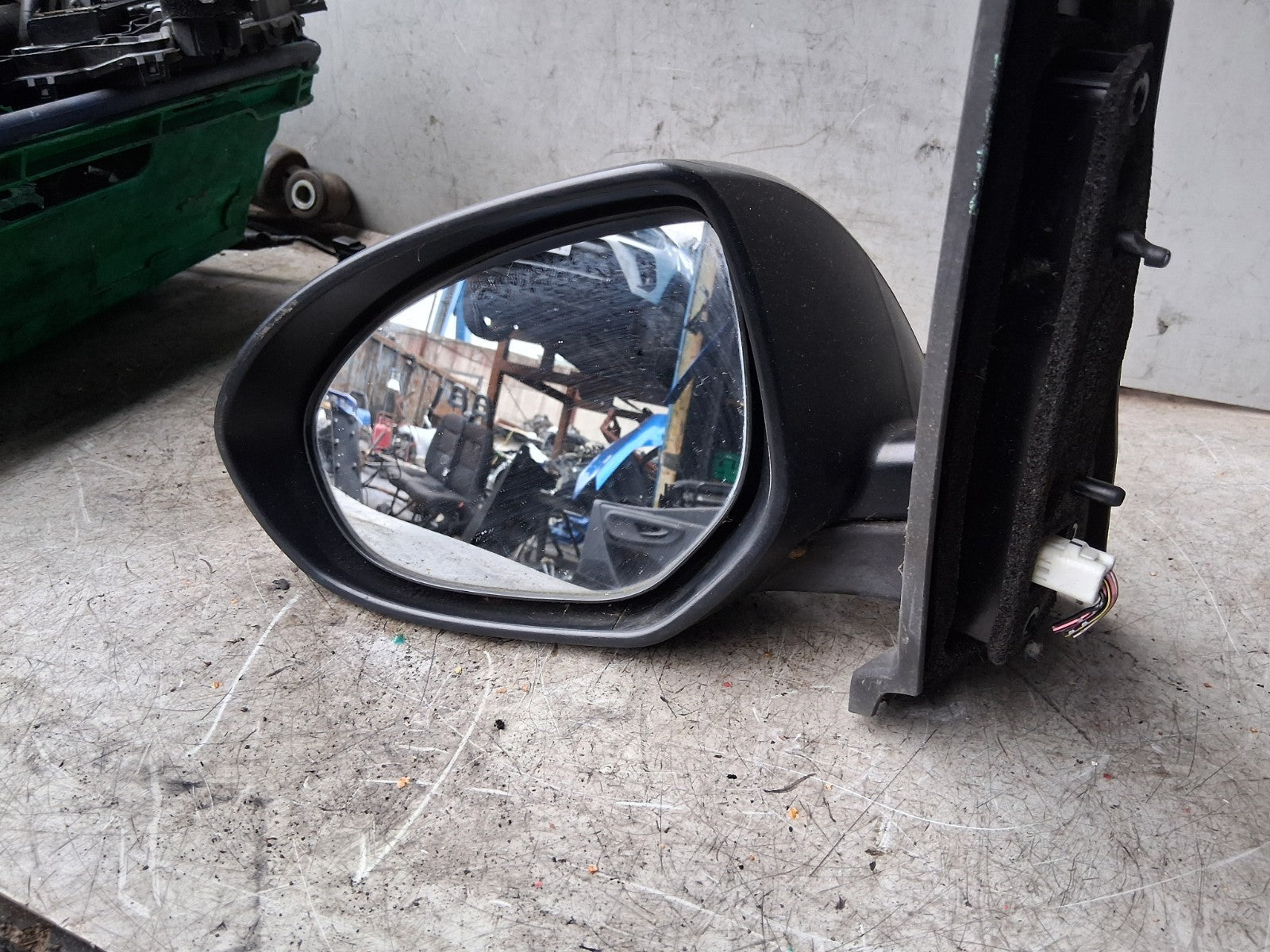 2008 MAZDA 6 NSF PASSENGER SIDE FRONT WING MIRROR GREY E4022683
