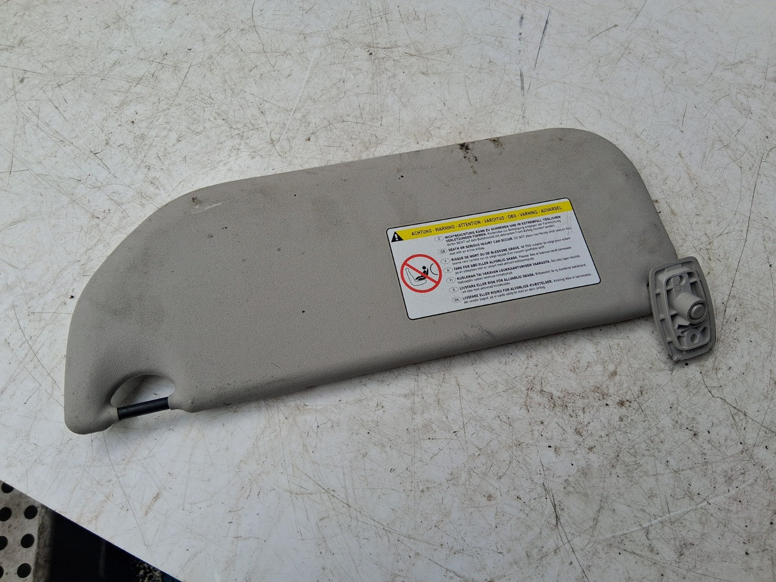 2008 CITROEN C1 MK1 OSF DRIVER SIDE FRONT INTERIOR SUN VISOR SHADE