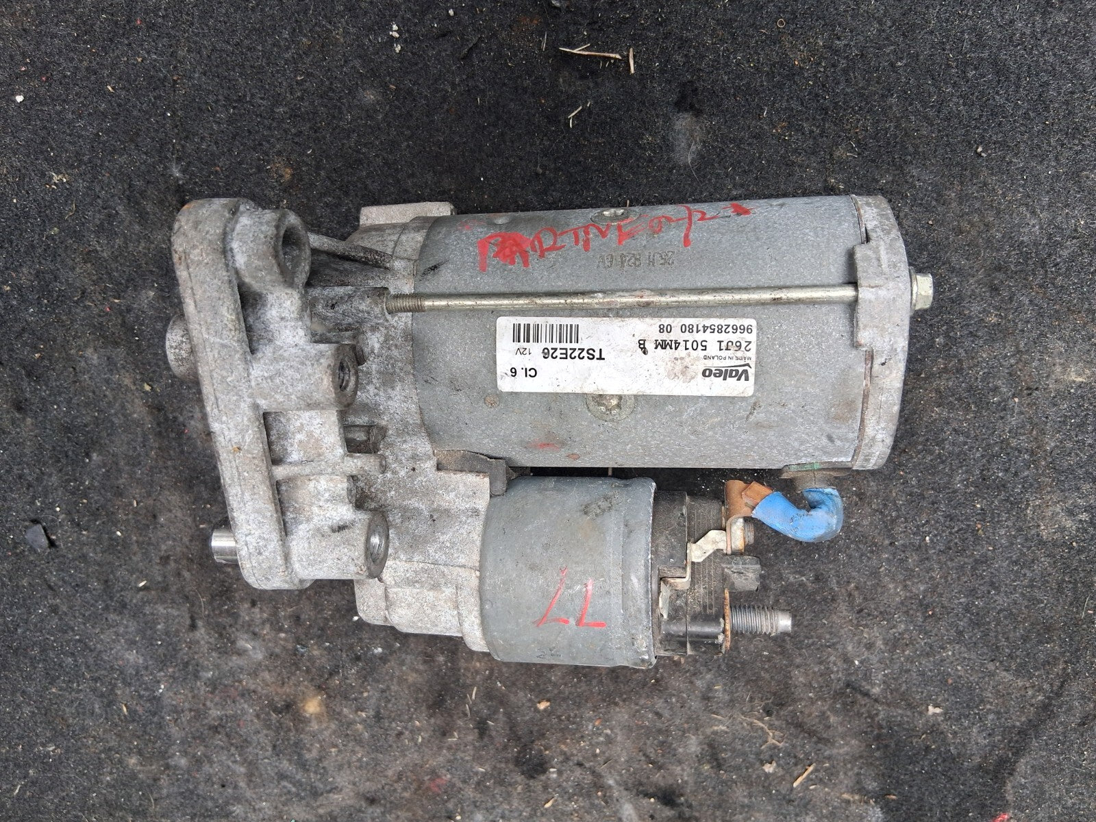 2021 PEUGEOT PARTNER K9 MK3 1.5 DIESEL STARTER MOTOR 9662854180