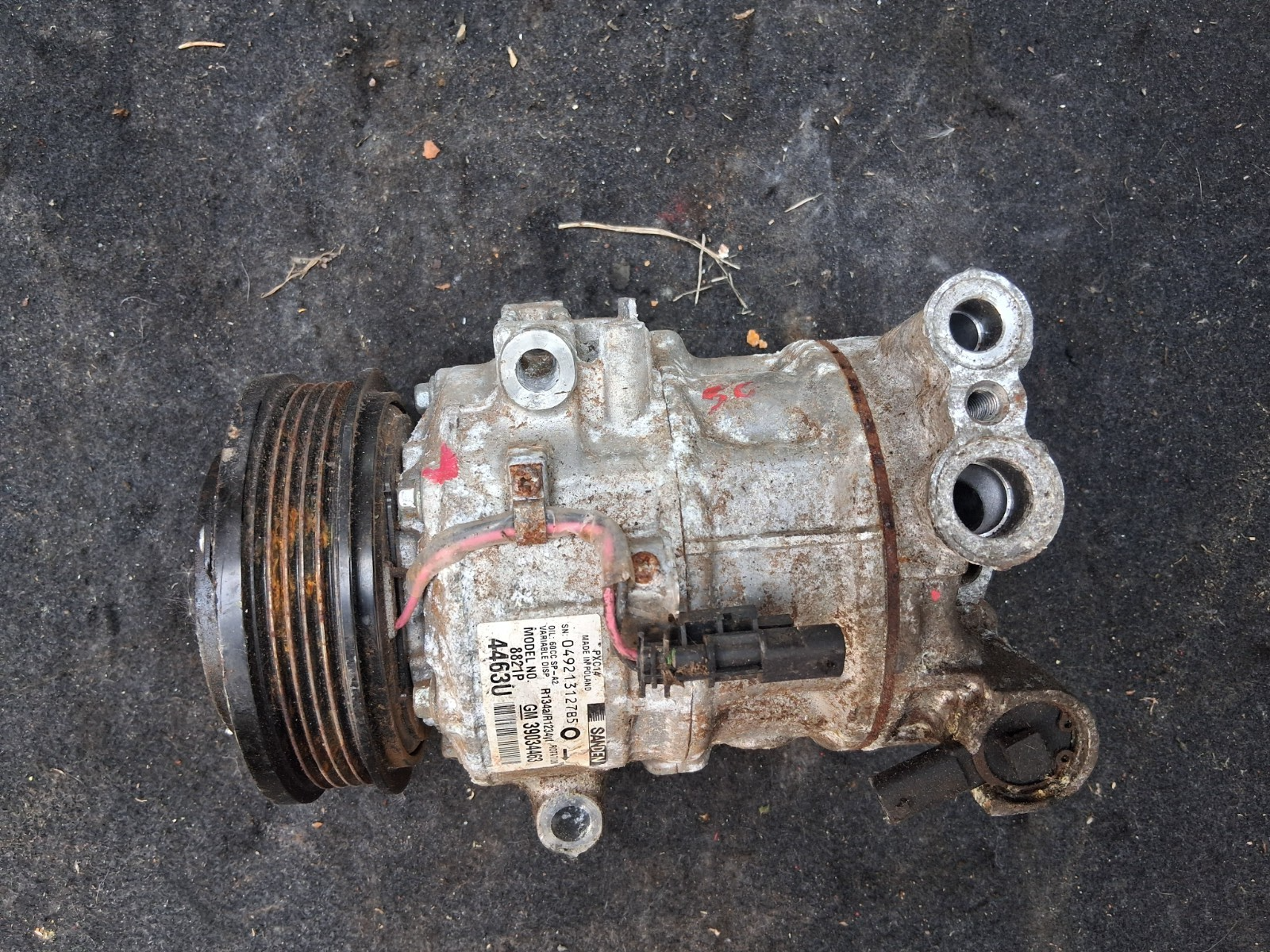 VAUXHALL ASTRA K MK7 2018 1.6 DIESEL AIR CON AC COMPRESSOR PUMP 39034463