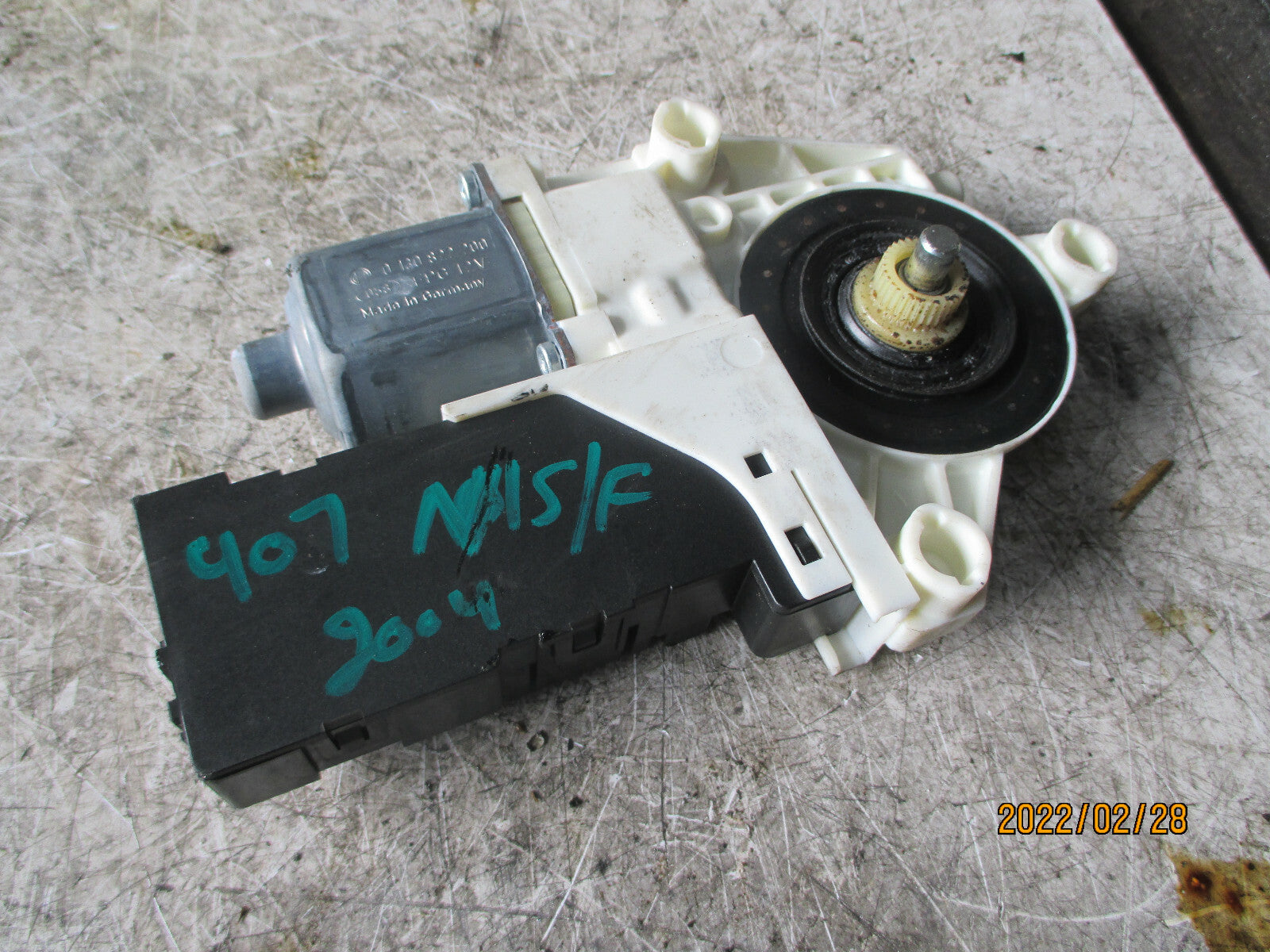 PEUGEOT 407 2004 NSF PASSENGER SIDE FRONT DOOR WINDOW SWITCH 9646594580