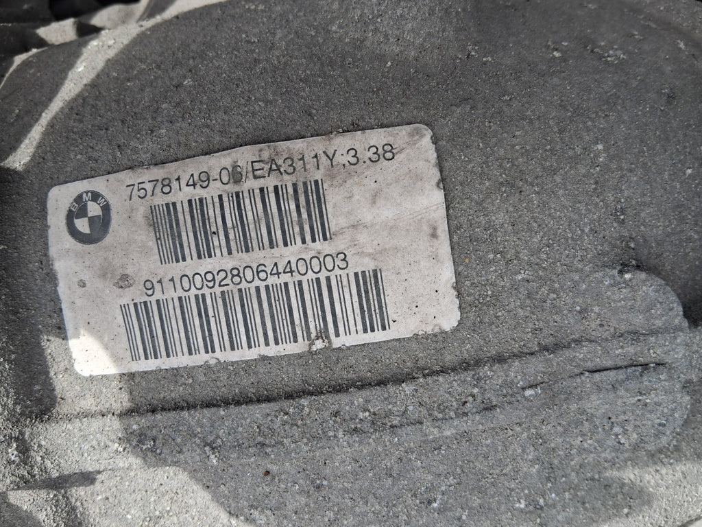 2010 BMW 5 SERIES F10 N47 2.0 DIESEL 6 SPEED DIFF & REAR AXLE 7578149 RATIO 3:38