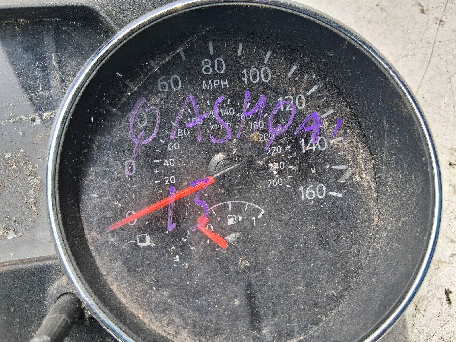 2013 NISSAN QASHQAI J10 SPEEDO SPEEDOMETER INSTRUMENT CLUSTER VPAASF10849LPC