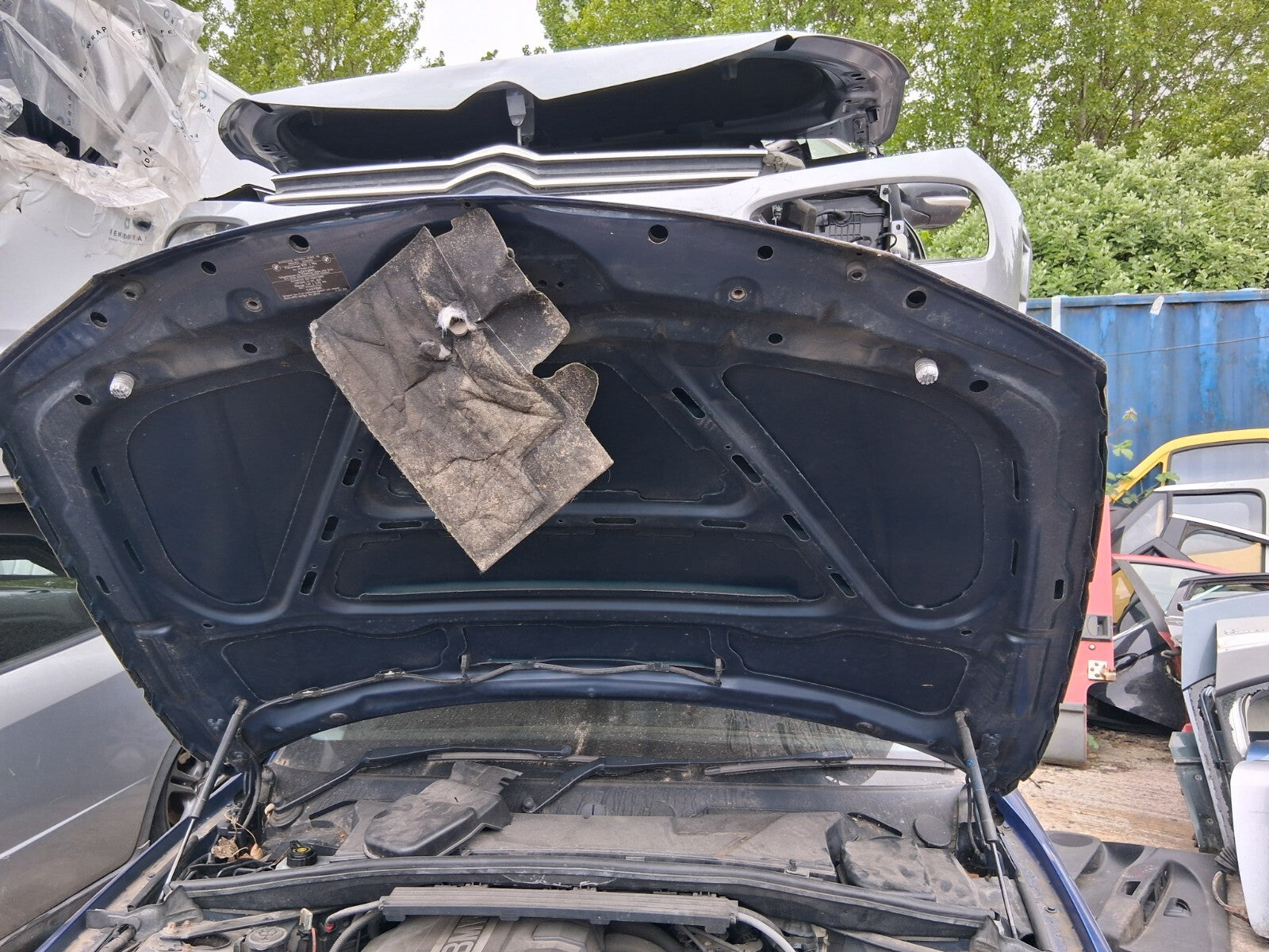 2011 BMW 1 SERIES E87 FRONT BONNET HOOD PANEL DEEP SEA BLUE A76