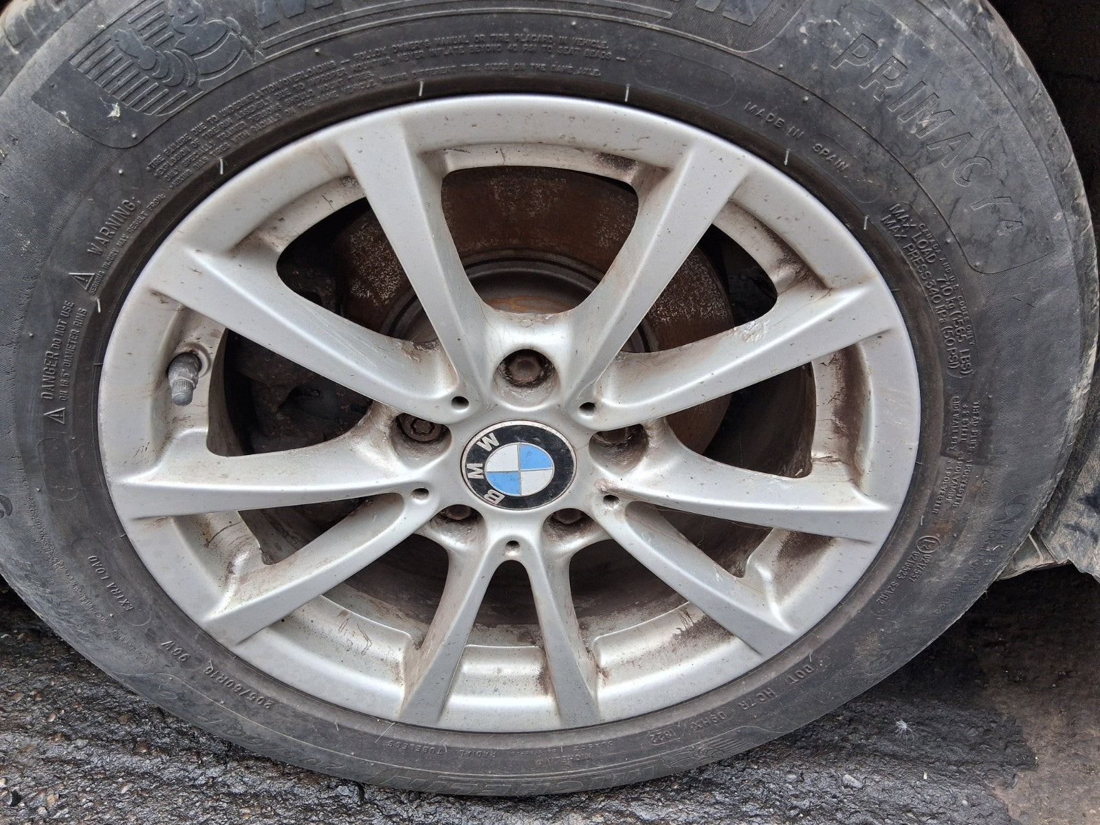2015 BMW 3 SERIES F30 ESTATE 16 INCH ALLOY WHEEL WITH TYRE 205/60R16