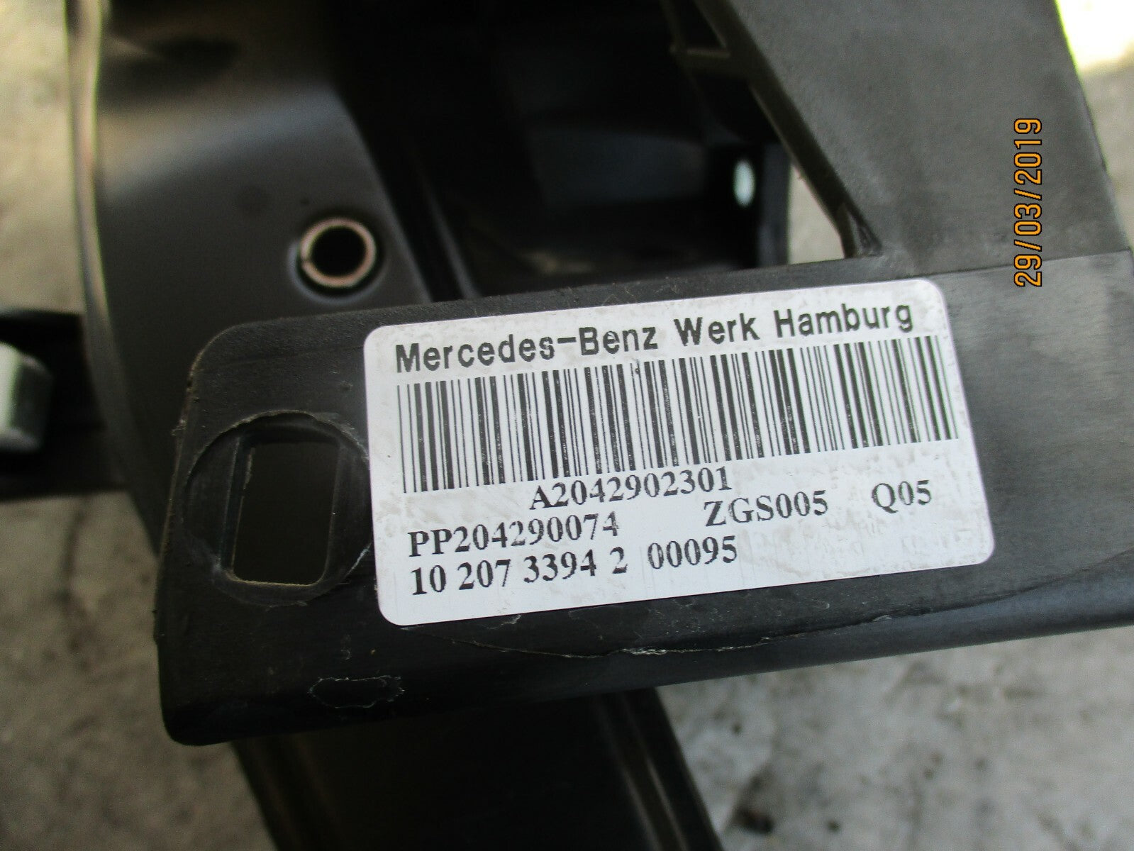 MERCEDES C CLASS W204 BRAKE PEDAL A2042902301