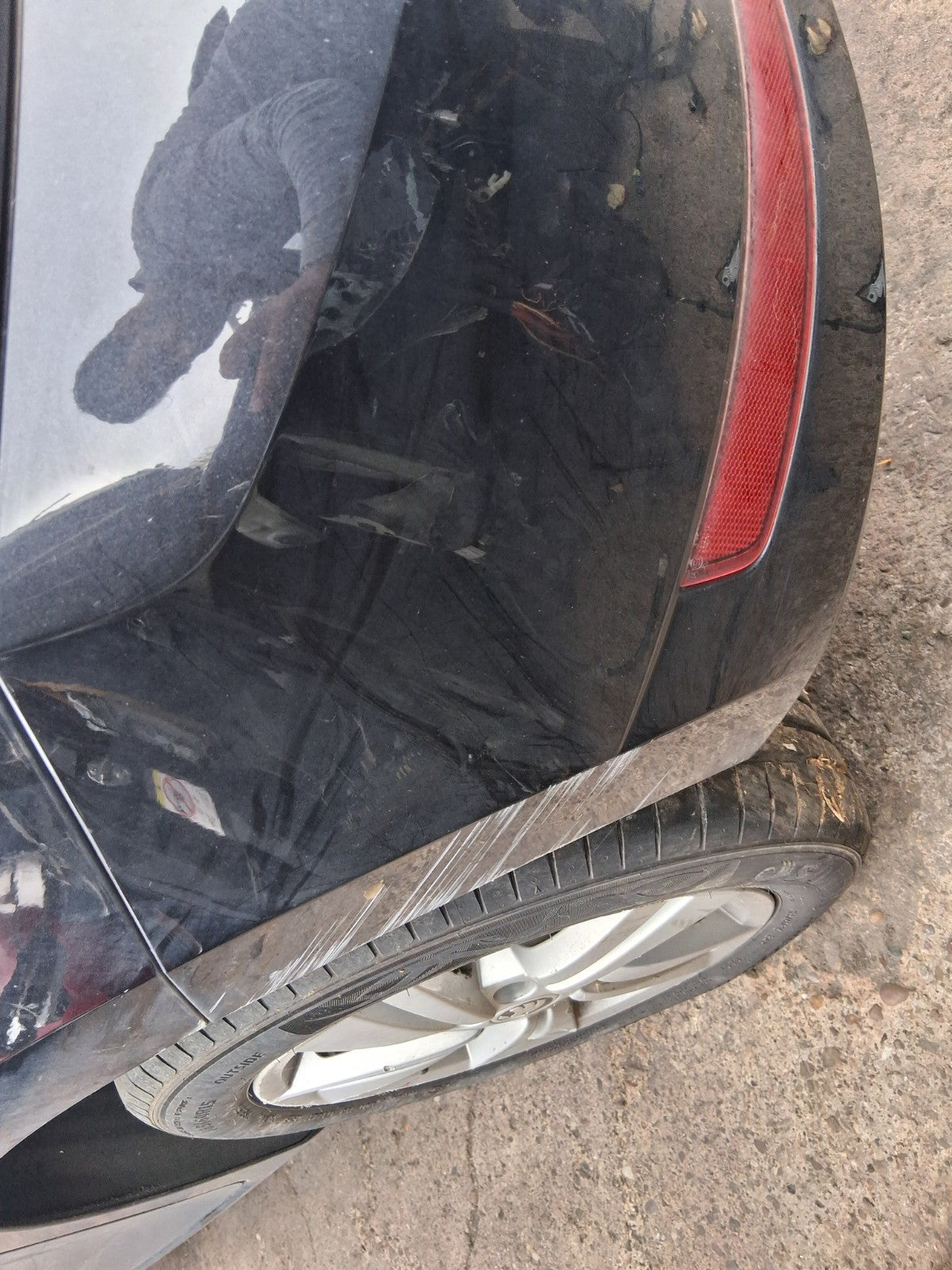 2020 SKODA FABIA MK3 NJ HATCHBACK COMPLETE REAR BUMPER WITH PDC SENSOR BLACK