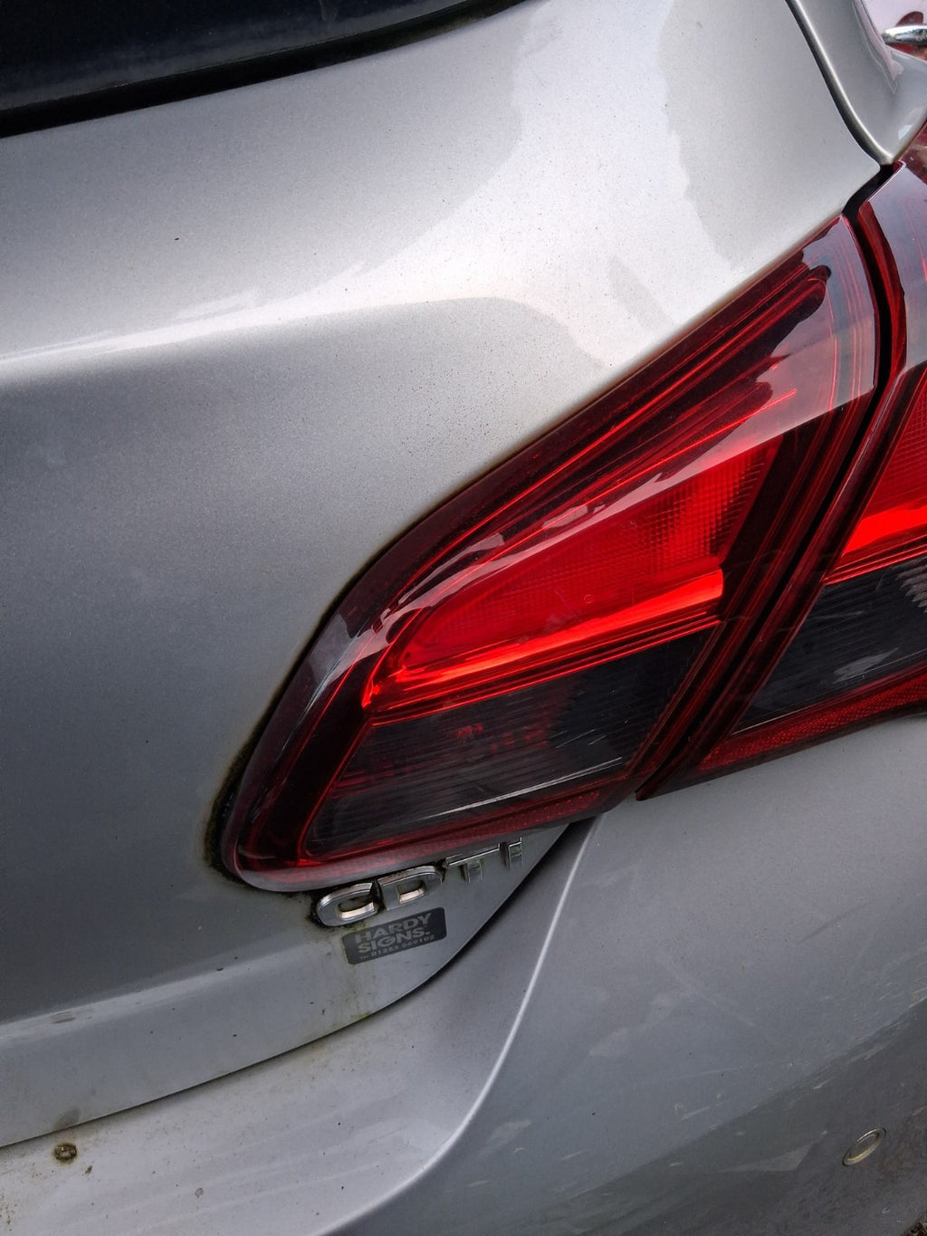 2018 VAUXHALL CORSA E 3 DOOR CORSA VAN OSR DRIVER SIDE REAR INNER TAIL LIGHT