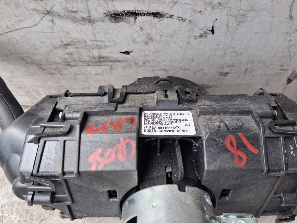 VAUXHALL CROSSLAND X 2018 INDICATOR WIPER COMBINATION SWITCH STALK 98118865YX
