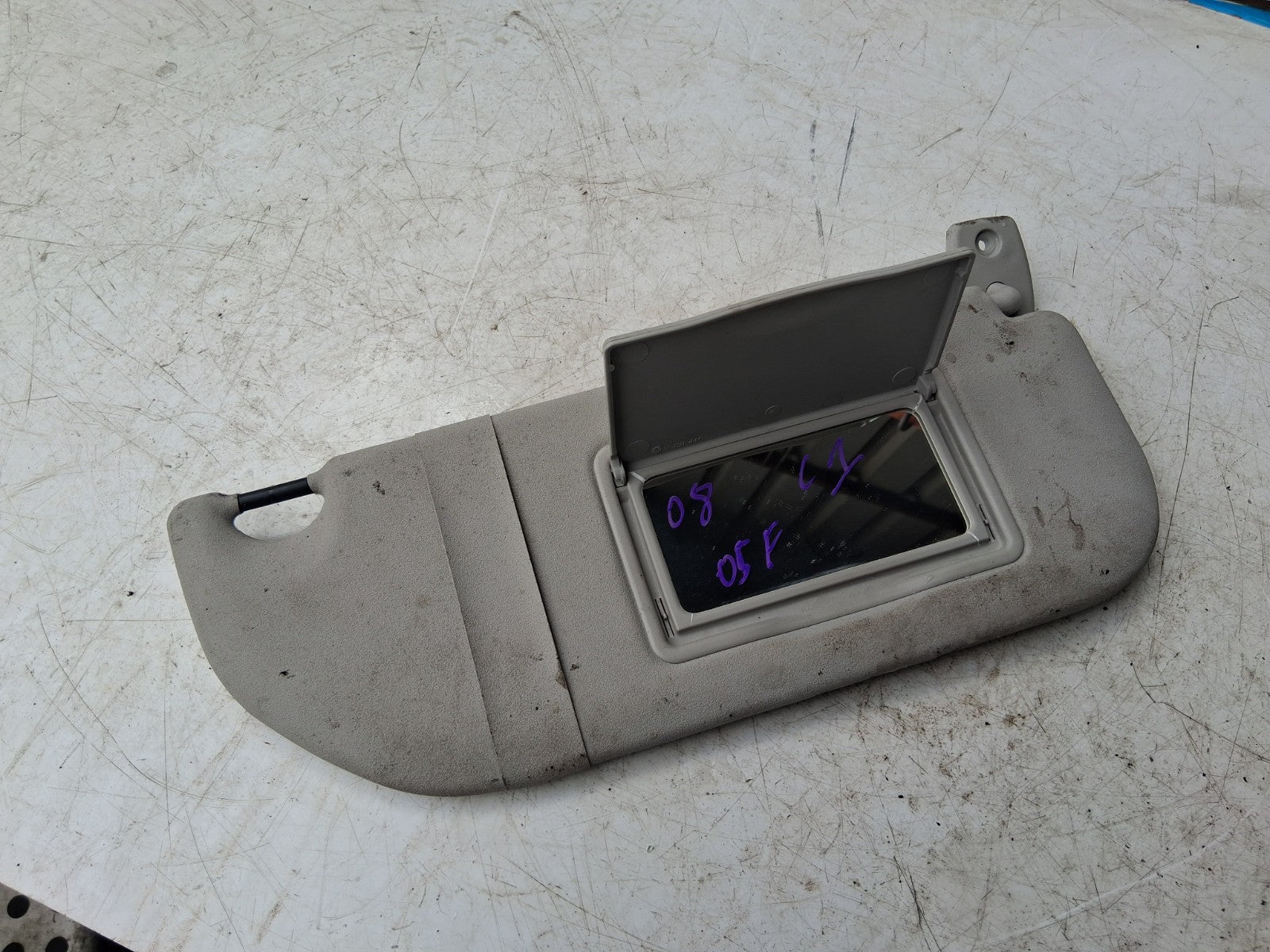 2008 CITROEN C1 MK1 OSF DRIVER SIDE FRONT INTERIOR SUN VISOR SHADE