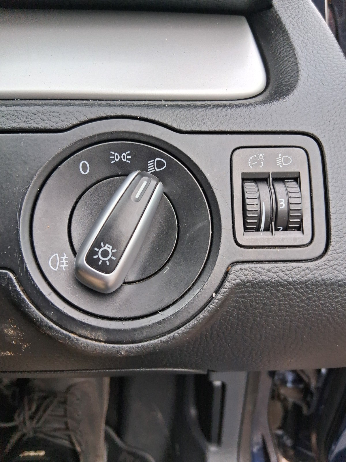 2014 VW VOLKSWAGEN PASSAT B7 HEADLIGHT ADJUSTER CONTROL SWITCH PANEL