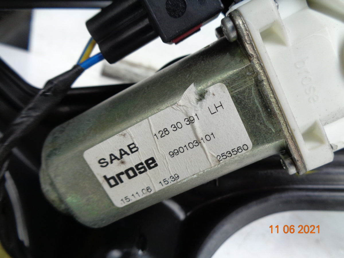 SAAB 93 9-3 CONVERTIBLE 2006 NSR PASSENGER REAR WINDOW GLASS REGULATOR MOTOR