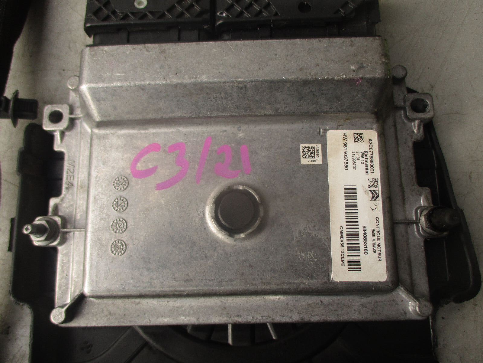 2021 CITROEN C3 MK3 1.2 PETROL ENGINE CONTROL UNIT ECU 9840853180