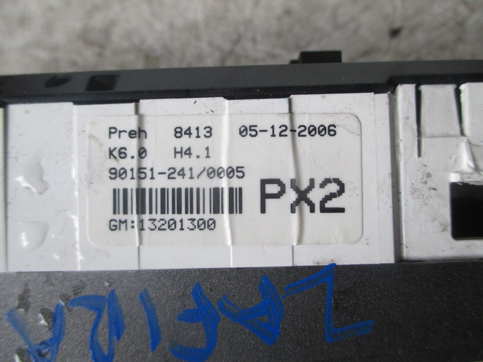 VAUXHALL ZAFIRA B 2007 HEATER AC CONDITION CONTROL 13201300