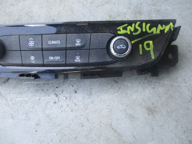 2019 VAUXHALL INSIGNIA CD RADIO HEATER CLIMATE CONTROL PANEL 39177120