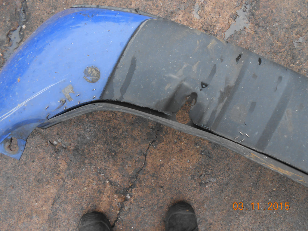 FIAT DOBLO MPV 2004 FRONT BUMPER IN BLUE
