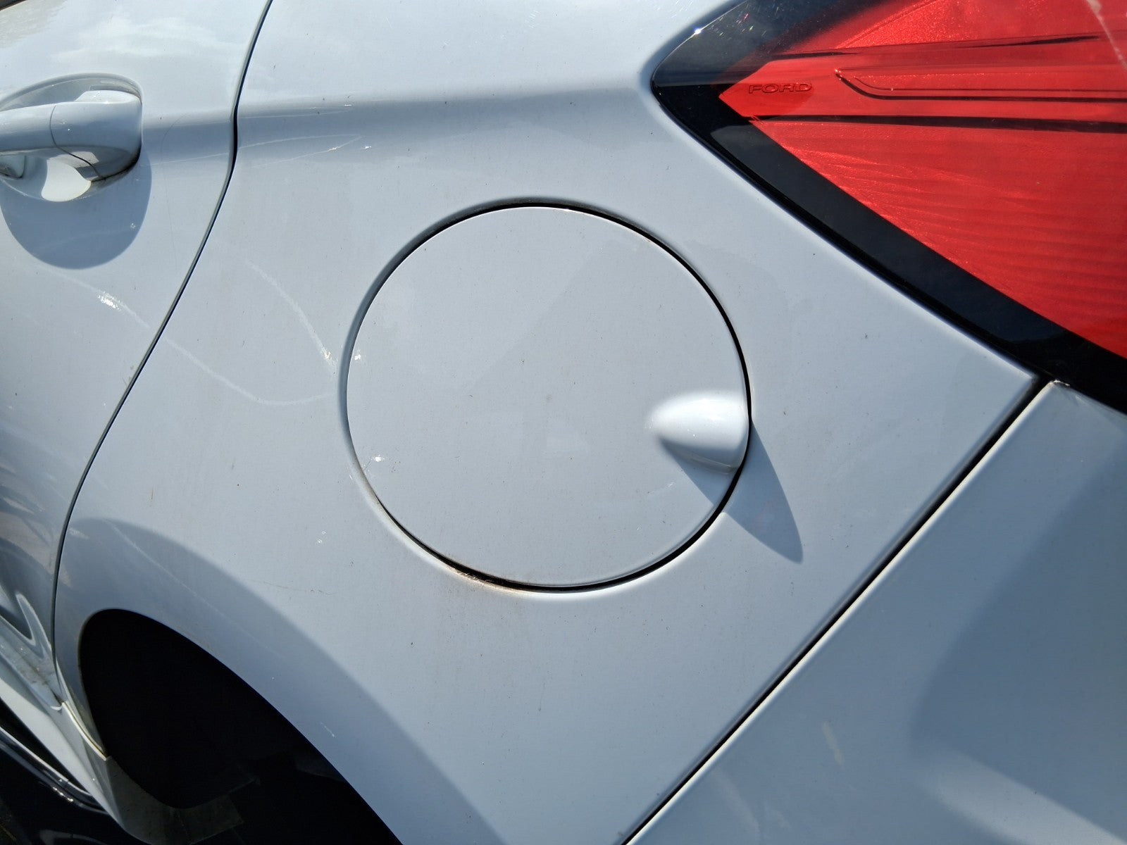 2023 FORD FIESTA MK8 FUEL FLAP LID COVER WHITE