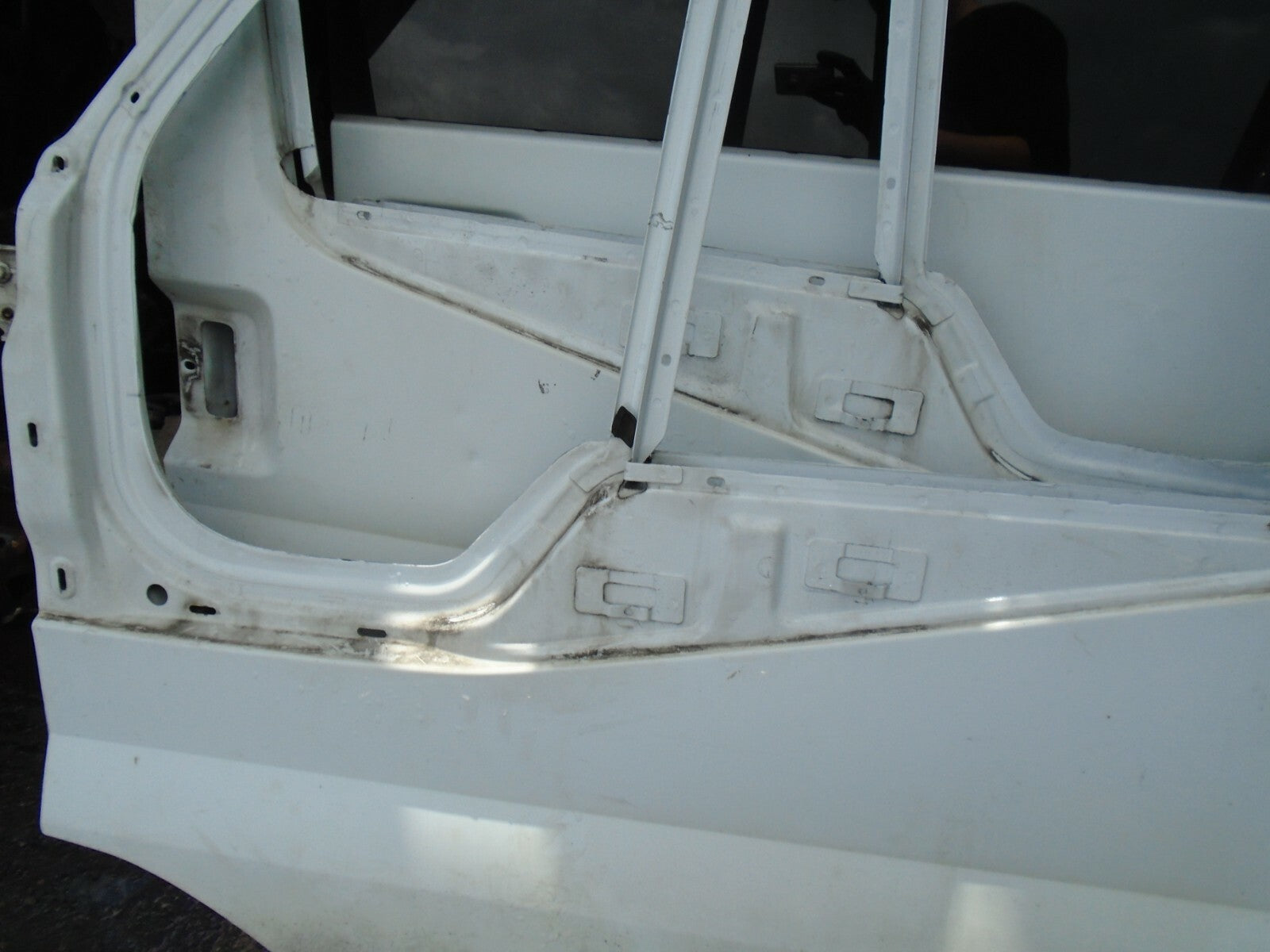 FORD TRANSIT MK7 VAN 2012 NSF PASSENGER SIDE FRONT BARE DOOR SHELL FRAME WHITE