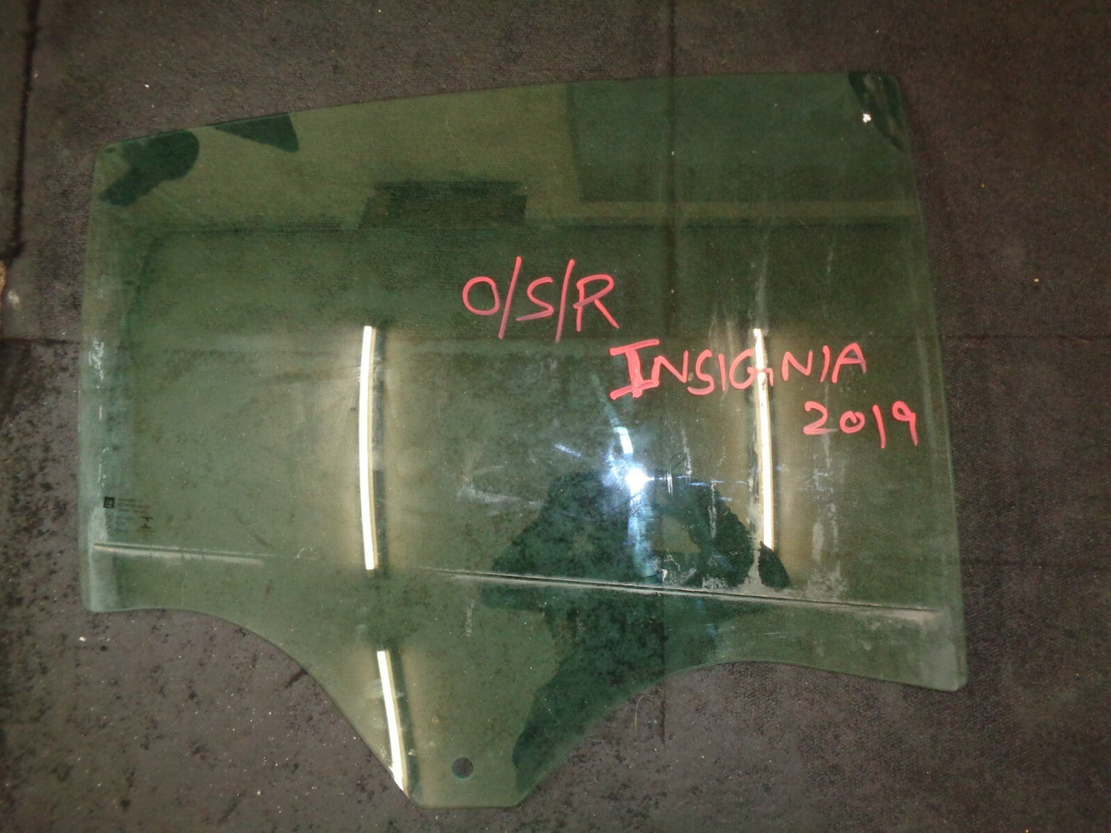 VAUXHALL INSIGNIA 2019 O/S/R DRIVER SIDE REAR  WINDOW GLASS E4 43R000056