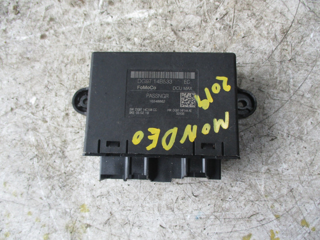 FORD MONDEO MK5 2019 PASSENGER SIDE FRONT DOOR CONTROL MODULE DG9T14B533