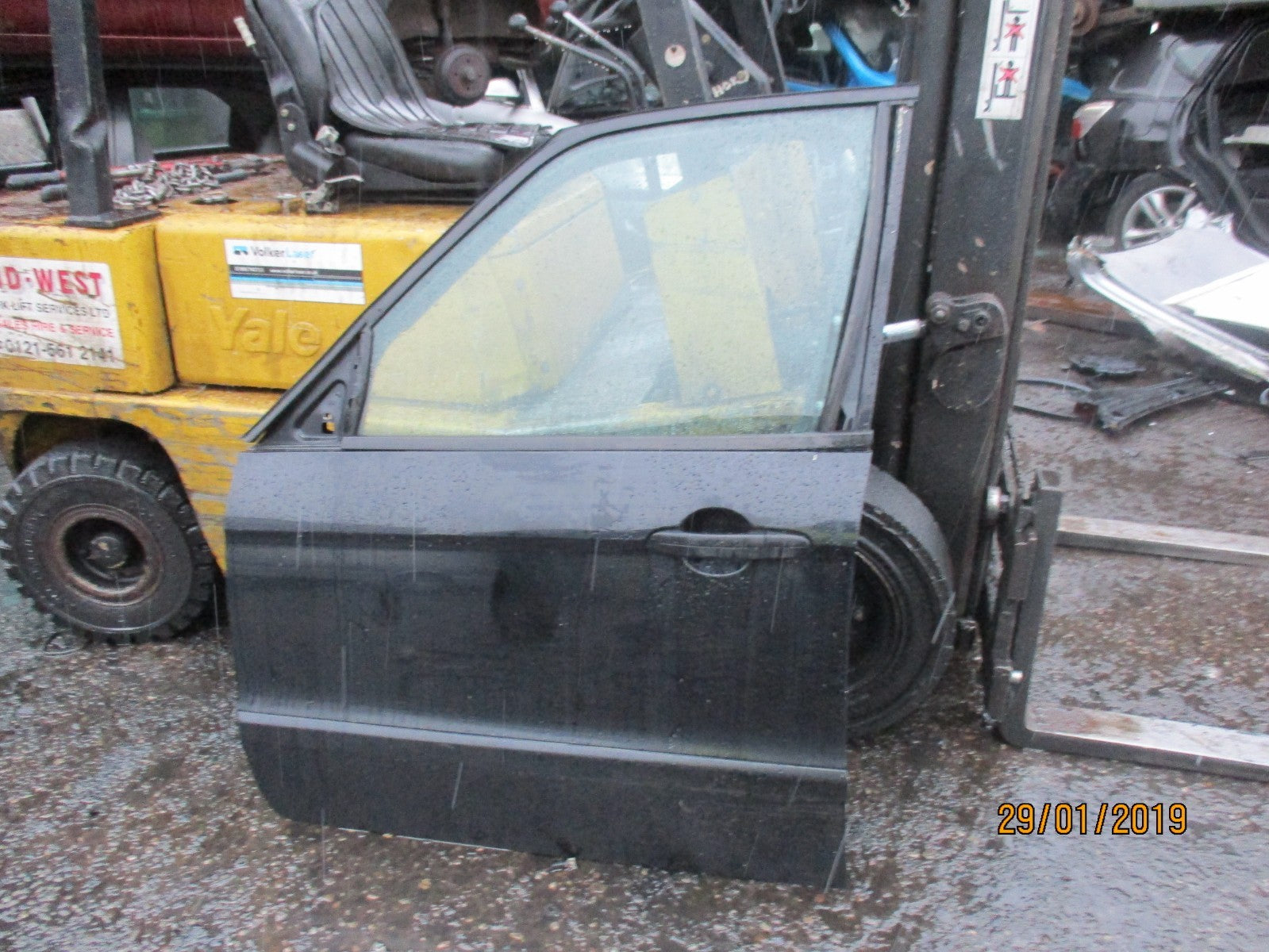 FORD GALAXY CD340 (MK3) 2006-2015 NSF PASSENGER SIDE FRONT DOOR G6 PANTHER BLACK