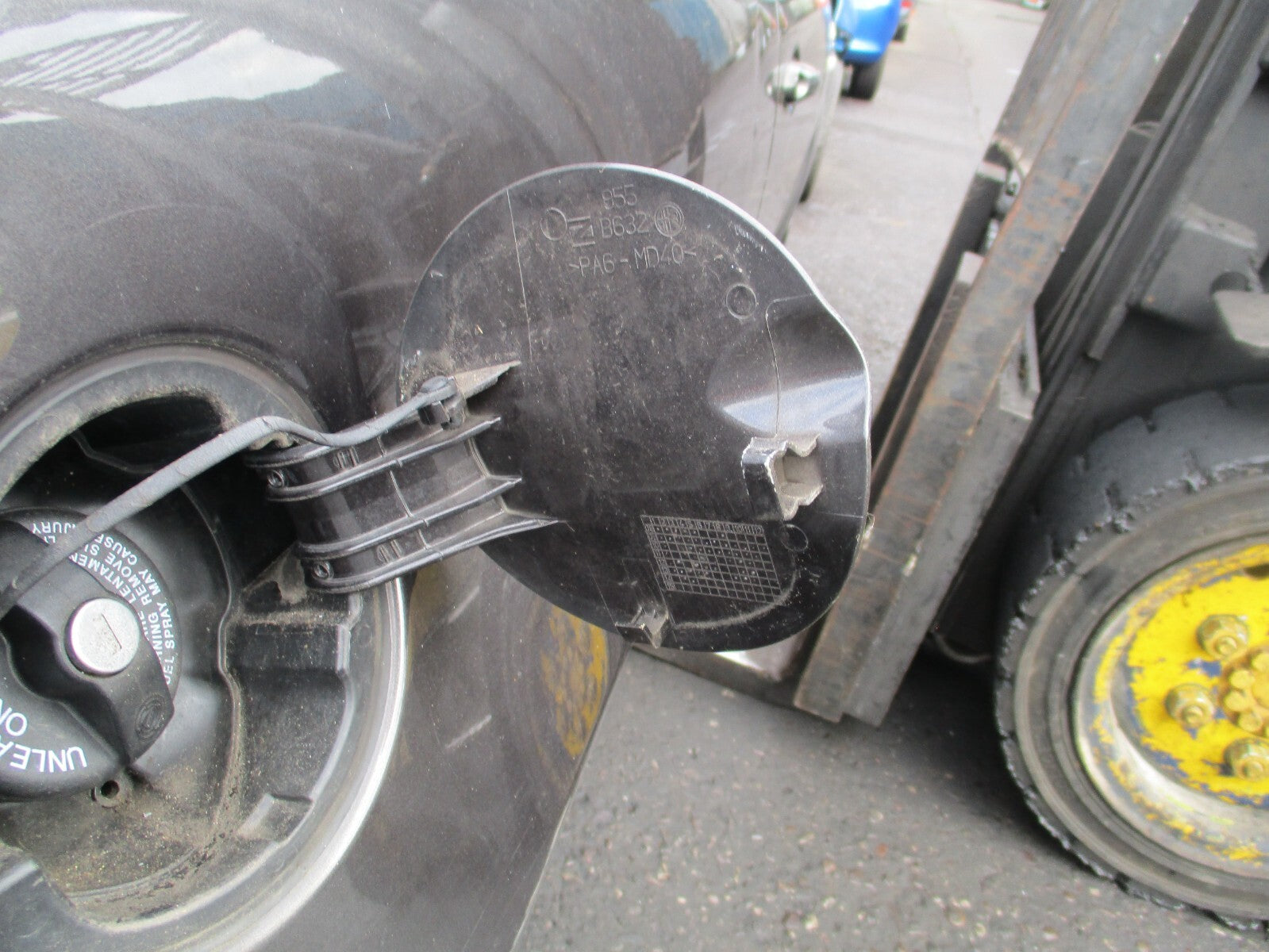 2015 ALFA ROMEO MITO FUEL FILLER FLAP GREY