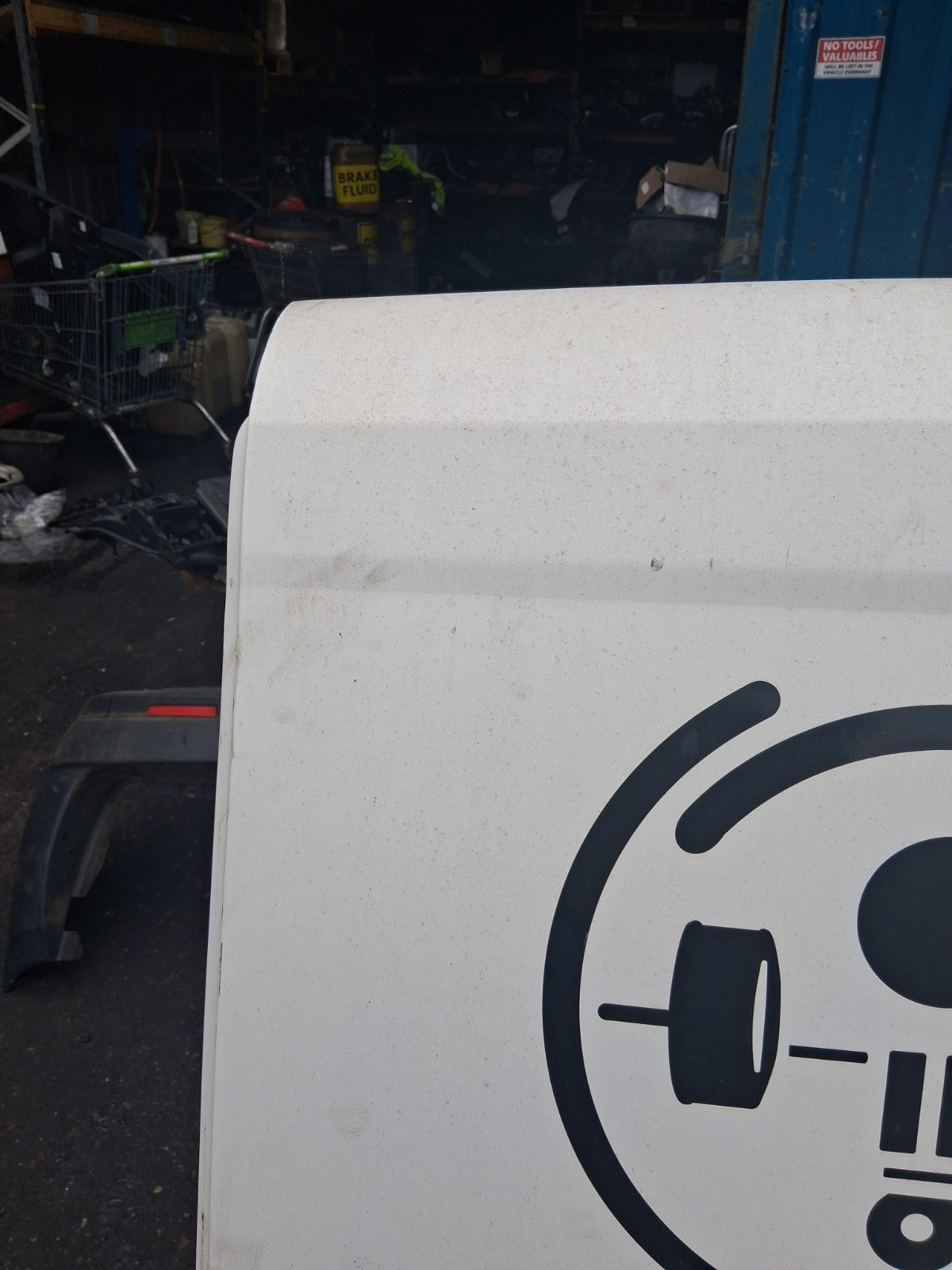 2013 FIAT DOBLO MK2 NS PASSENGER SIDE LEFT COMPLETE SLIDIND DOOR WHITE