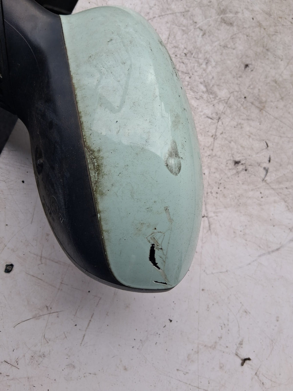 2015 FIAT 500 LOUNGE NSF PASSENGER SIDE FRONT LEFT WING MIRROR GREEN