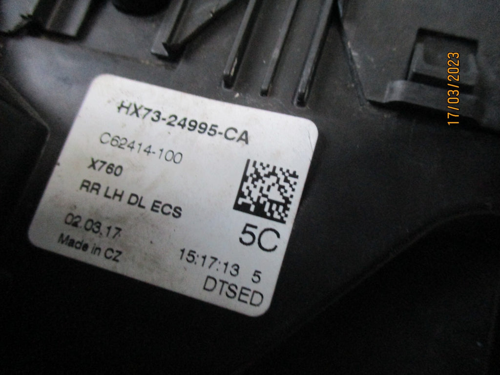 JAGUAR XE 2017 NSR PASSENGER SIDE REAR DOOR LOCK MECHANISM HX7324995CA