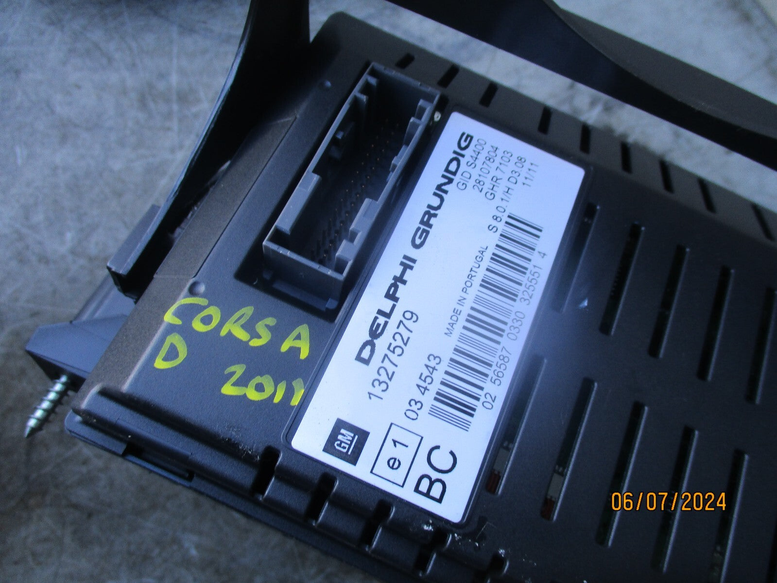 VAUXHALL CORSA D 2011 DIGITAL DISPLAY SCREEN 13275279