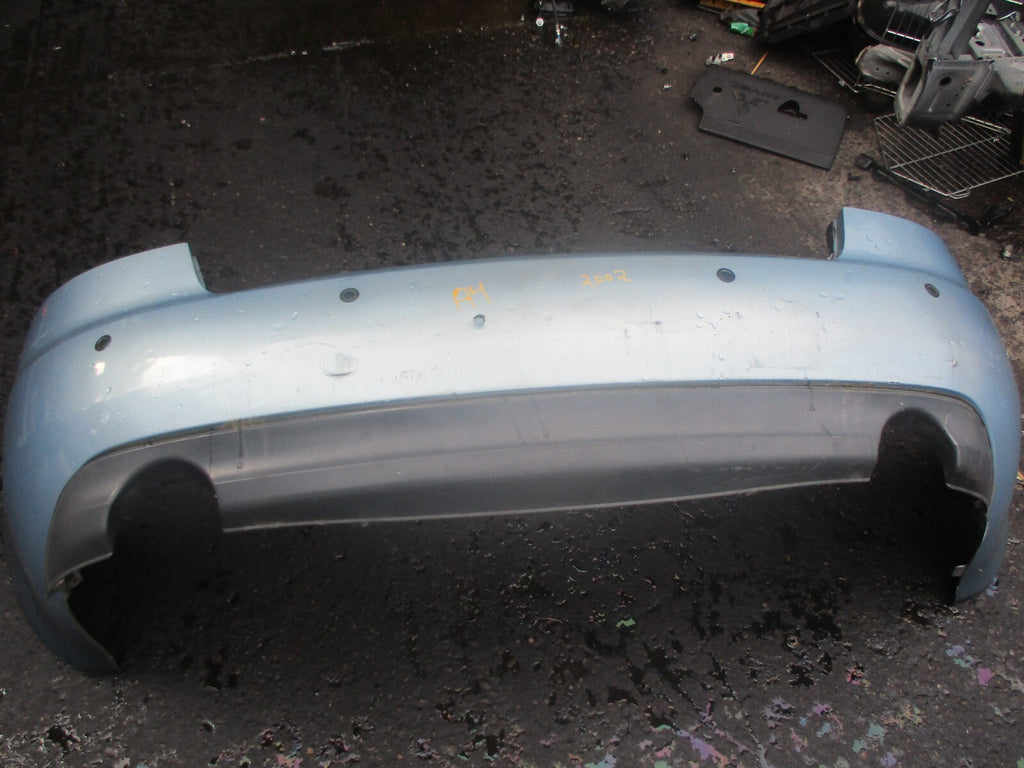AUDI A4 B6 2002 CABRIOLET REAR COMPLETE BUMPER LIGHT BLUE