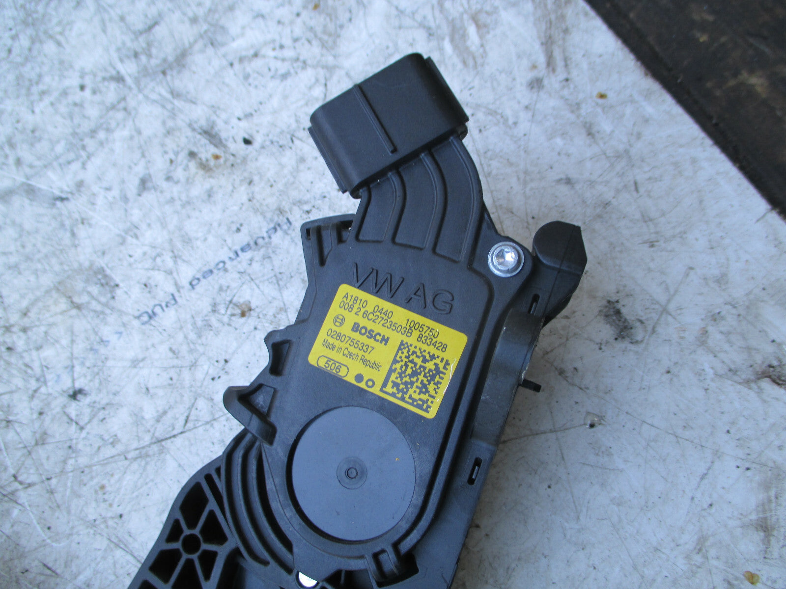 SKODA FABIA 2017 MK3 ACCELERATOR THROTTLE PEDAL 6C2723503B