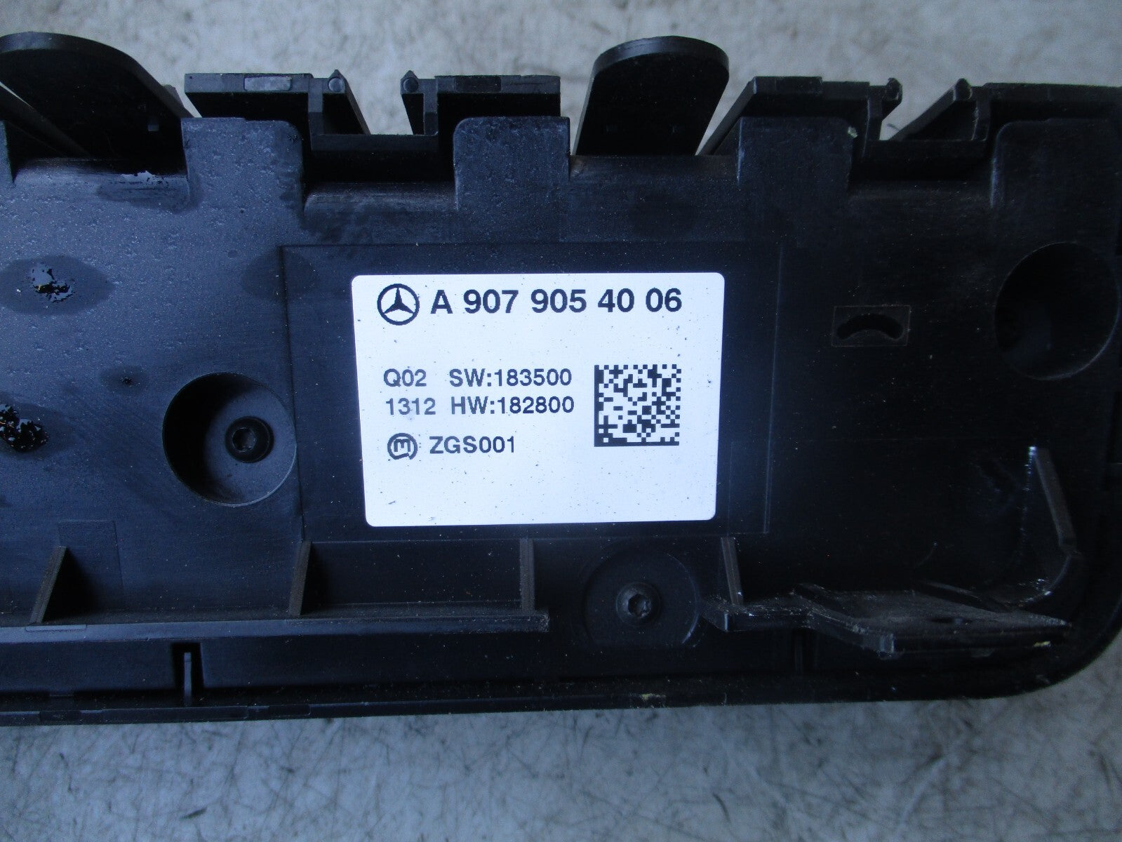 MERCEDES BENZ SPRINTER W907 2022 HEATER AC CLIMATE CONTROL SWITCH A9079054006