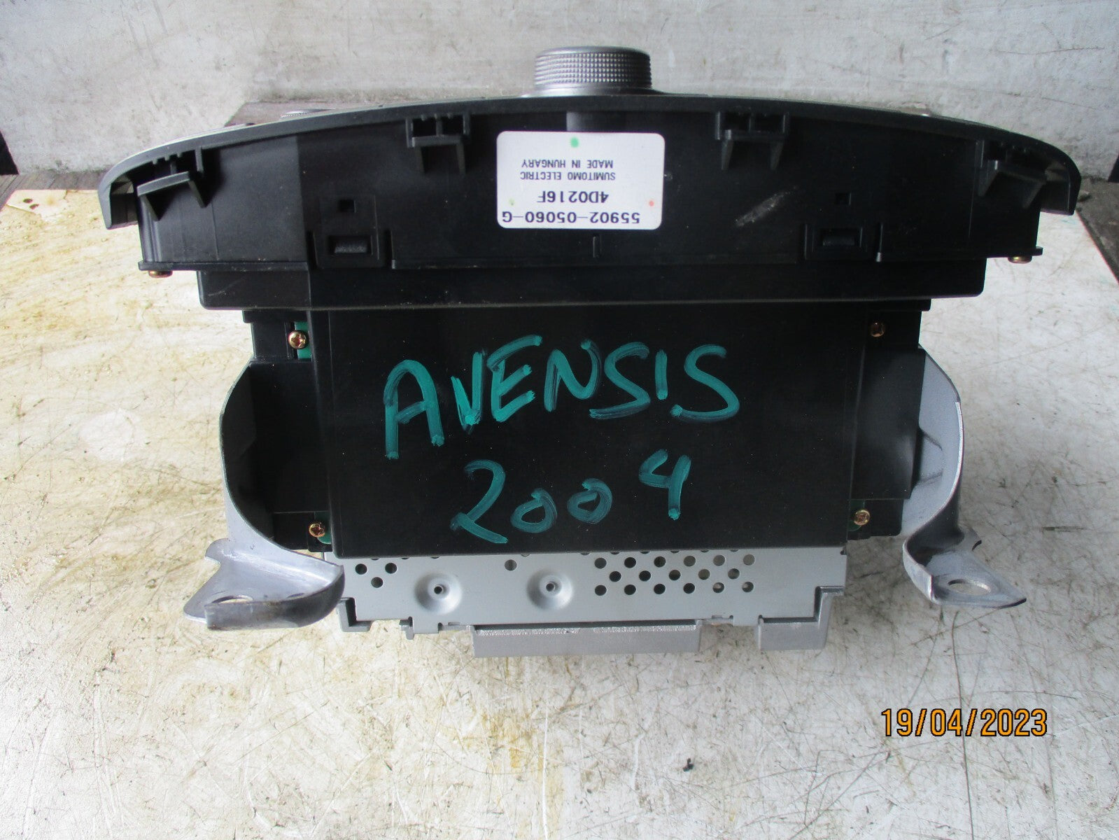 TOYOTA AVENSIS MK2 2004 HEATER CONTROL PANEL UNIT & AUDIO CONTROL 5590205060G