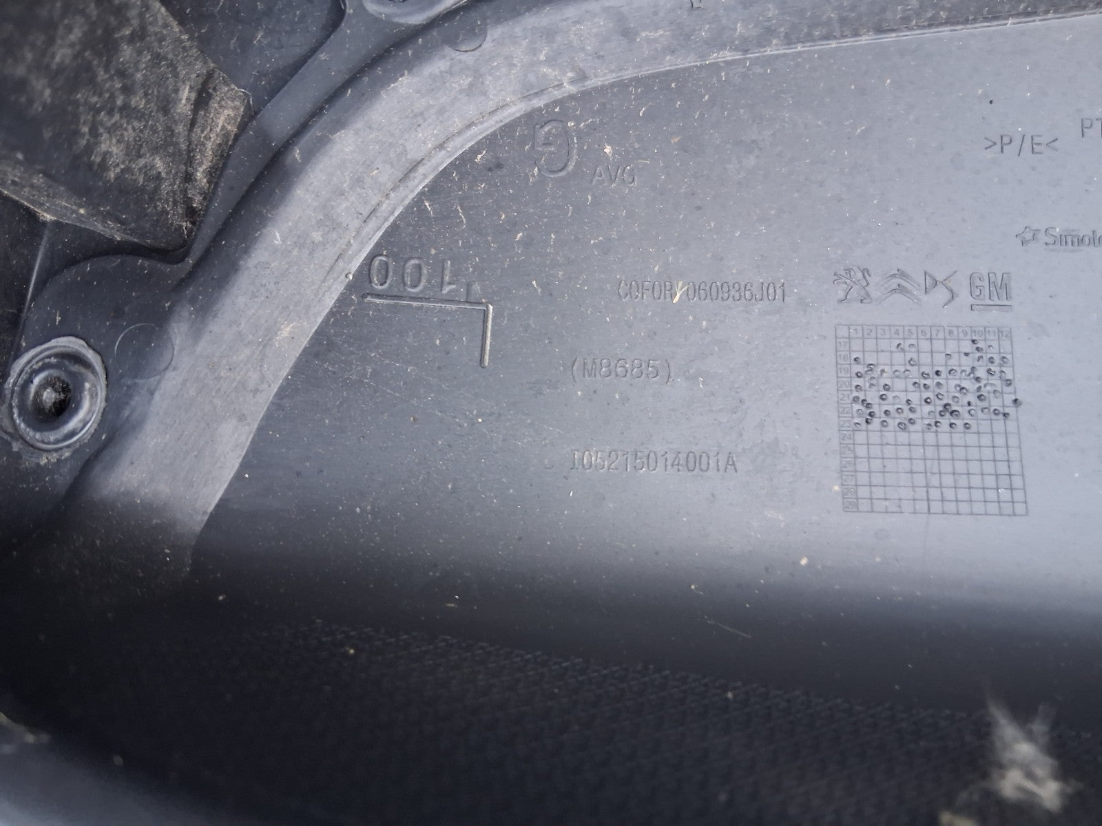 2021 VAUXHALL VIVARO MK3 NSF PASSENGER SIDE FRONT LEFT DOOR CARD 9816791277