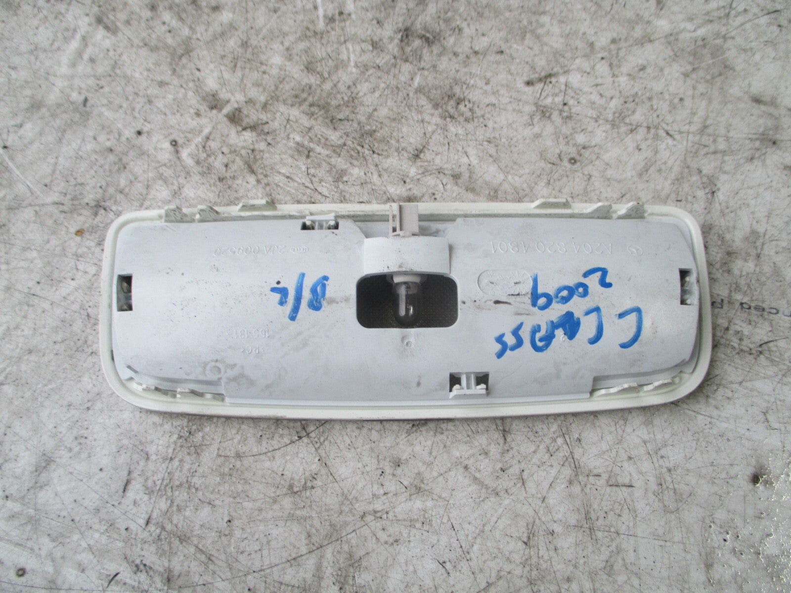 MERCEDES BENZ C CLASS W204 2009 INTERIOR ROOF READING LIGHT A2048204801