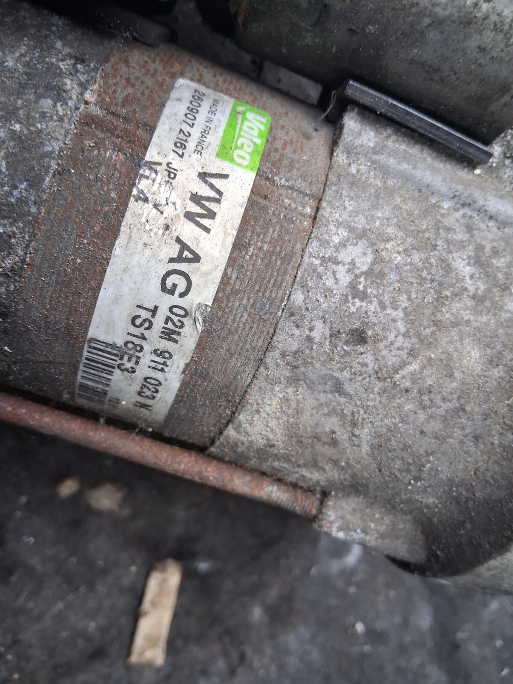 2008 VOLKSWAGEN PASSAT B6 2.0 DIESEL STARTER MOTOR 02M911023N