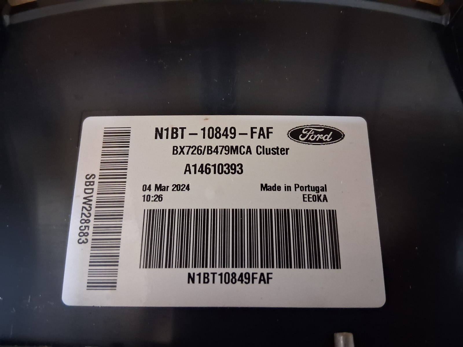 2024 FORD PUMA ST LINE 1.0 HYBRID ELECTRIC SPEEDO INSTRUMENT CLUSTER N1BT10849FA