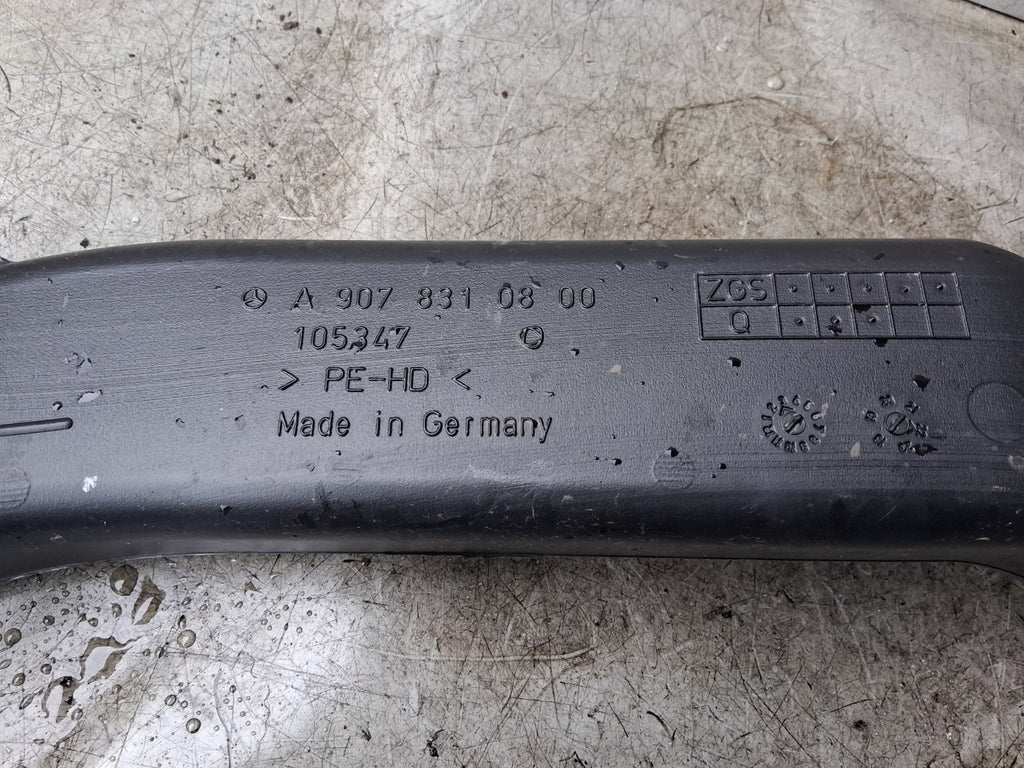 2021 MERCEDES SPRINTER W907 FRONT DASHBOARD AIR DUCT PIPE A9078310800