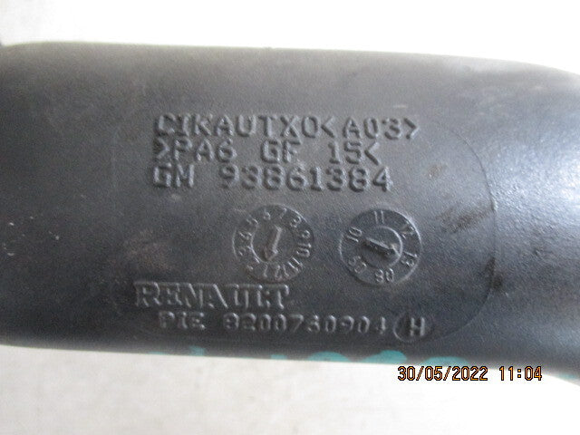 2013 VAUXHALL VIVARO TURBO AIR INTAKE HOSE PIPE 93861384