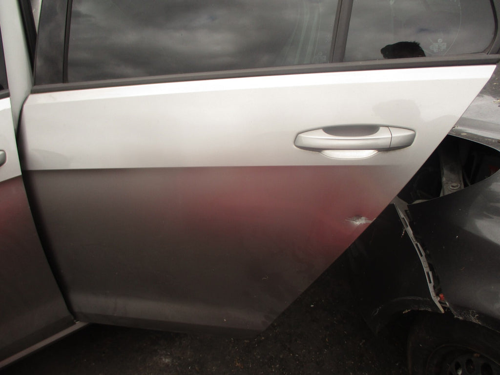 2014 VOLKSWAGEN GOLF MK7 NSR PASSENGER SIDE REAR LEFT BARE DOOR SILVER LB7W
