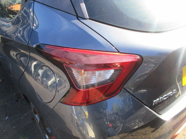 2018 NISSAN MICRA K14 NSR PASSENGER SIDE REAR TAIL LIGHT