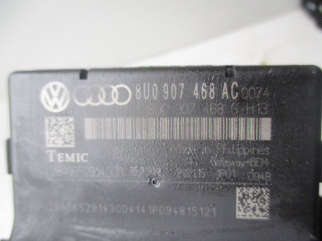 AUDI A1 8X 2015 GATEWAY CONTROL MODULE 8U0907468
