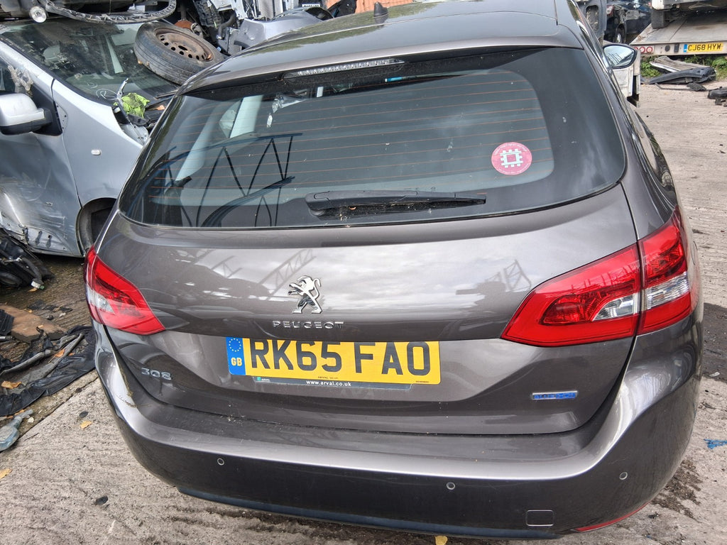 2015 PEUGEOT 308 MK2 ESTATE REAR BARE TAILGATE  BOOTLID GREY MOKA KKS