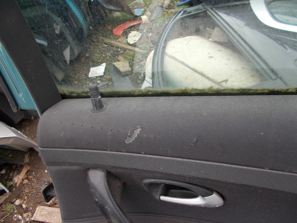 SAAB 93 2003 OSR DRIVER SIDE REAR COMPLETE DOOR  291 GLACIER BLUE METALLIC