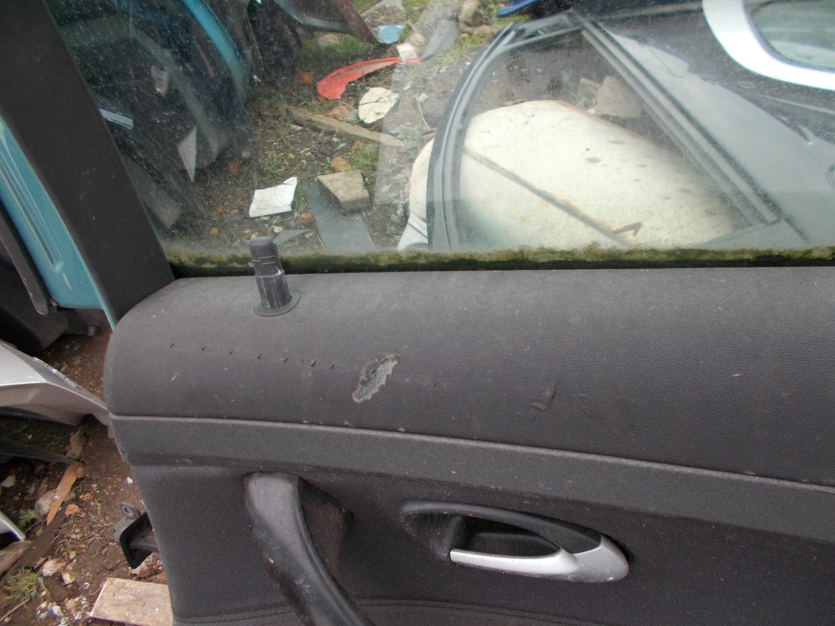 SAAB 93 2003 OSR DRIVER SIDE REAR COMPLETE DOOR  291 GLACIER BLUE METALLIC