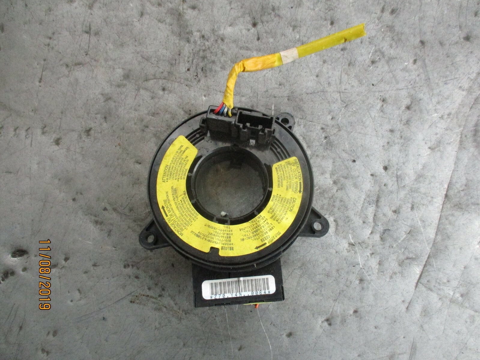 MAZDA 3 BK MK1 AIR SLIP RING SQUIB MODULE UNIT BAG