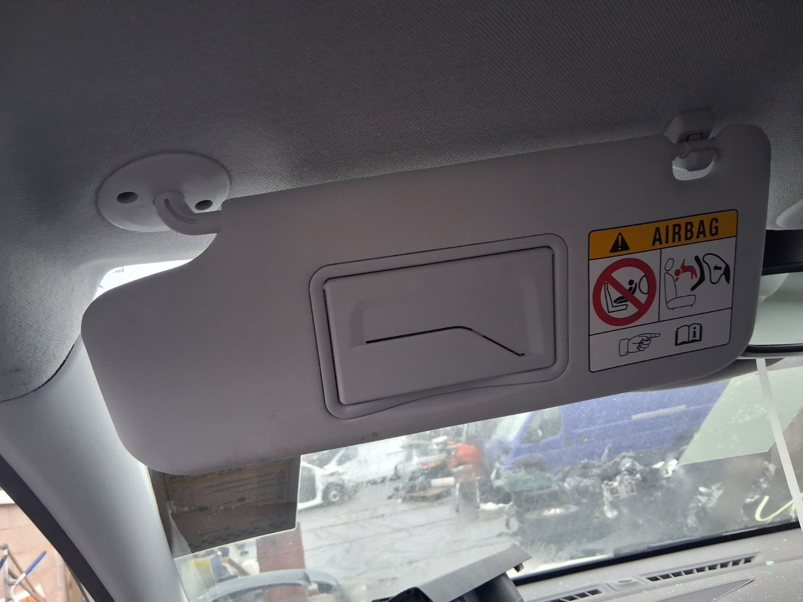 2024 VAUXHALL CROSSLAND X NSF PASSENGER SIDE FRONT LEFT SUN VISOR SHADE